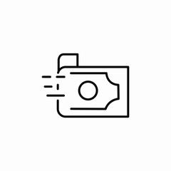 express money transfer icon sign vector