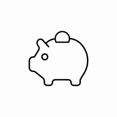 piggy bank icon sign vector