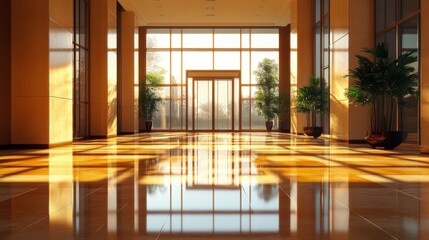 Modern Office Lobby Interior