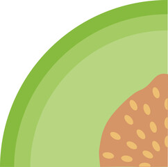 geometric melon fruit