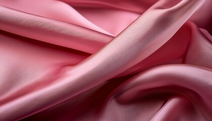Fototapeta premium a close up of a textured pink fabric showcasing its smooth surface and color depth