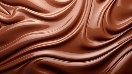 Naklejka premium Melted chocolate background close up