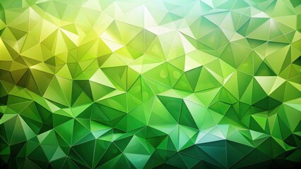 Obraz premium Abstract Geometric Green Gradient Background with Polygonal Shapes