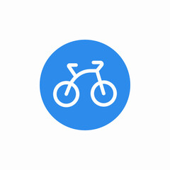 bicycle biking icon sign vector