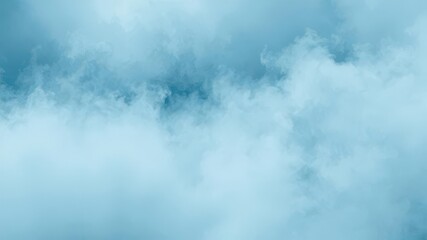 Fototapeta premium Abstract blue fog texture overlay with a soft, dreamy appearance, mist