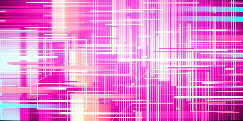 Abstract digital glitch pattern on a screen, design