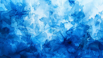 Obraz premium watercolor blue painting