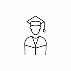 student graduate icon sign vector