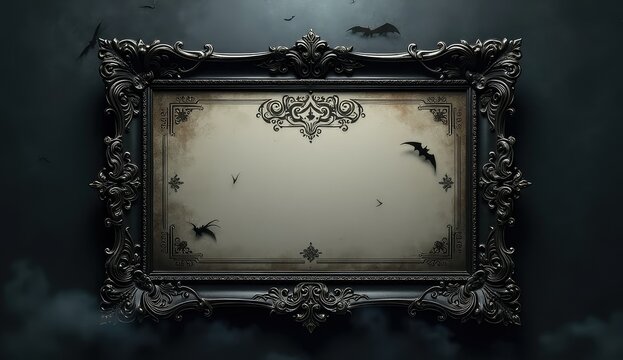 elegant gift certificate design in gothic style