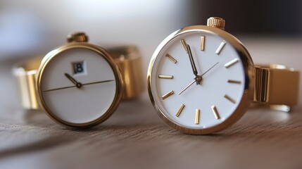 Elegant Gold Watches with White Dial for Timeless Style