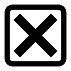 Obraz premium Irritant black icon