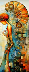 Fototapeta premium Art Image for Frames and Posters, Resolution 150 dpi, Size 90:225, Oil Painting, Watercolor, Realistic, Abstract Style, Geometric, Minimalist, Landscape, Urban, Nature, High Definition