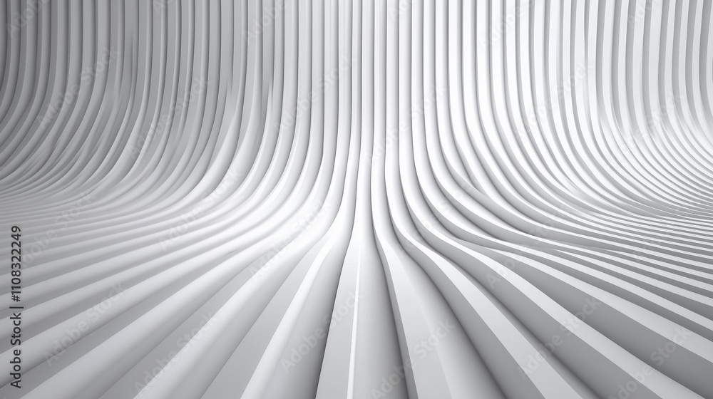 Poster abstract waves on a smooth surface create a serene and dynamic visual experience in a minimalist des