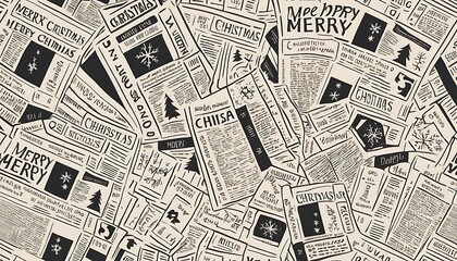 Fototapeta premium pattern with newspaper