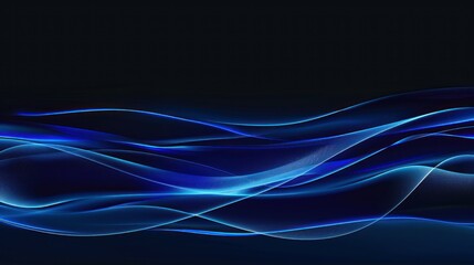 Dark Blue Wave Design Abstract Background Illustration