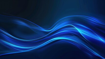 Fototapeta premium Dark Blue Wave Design Abstract Background Illustration
