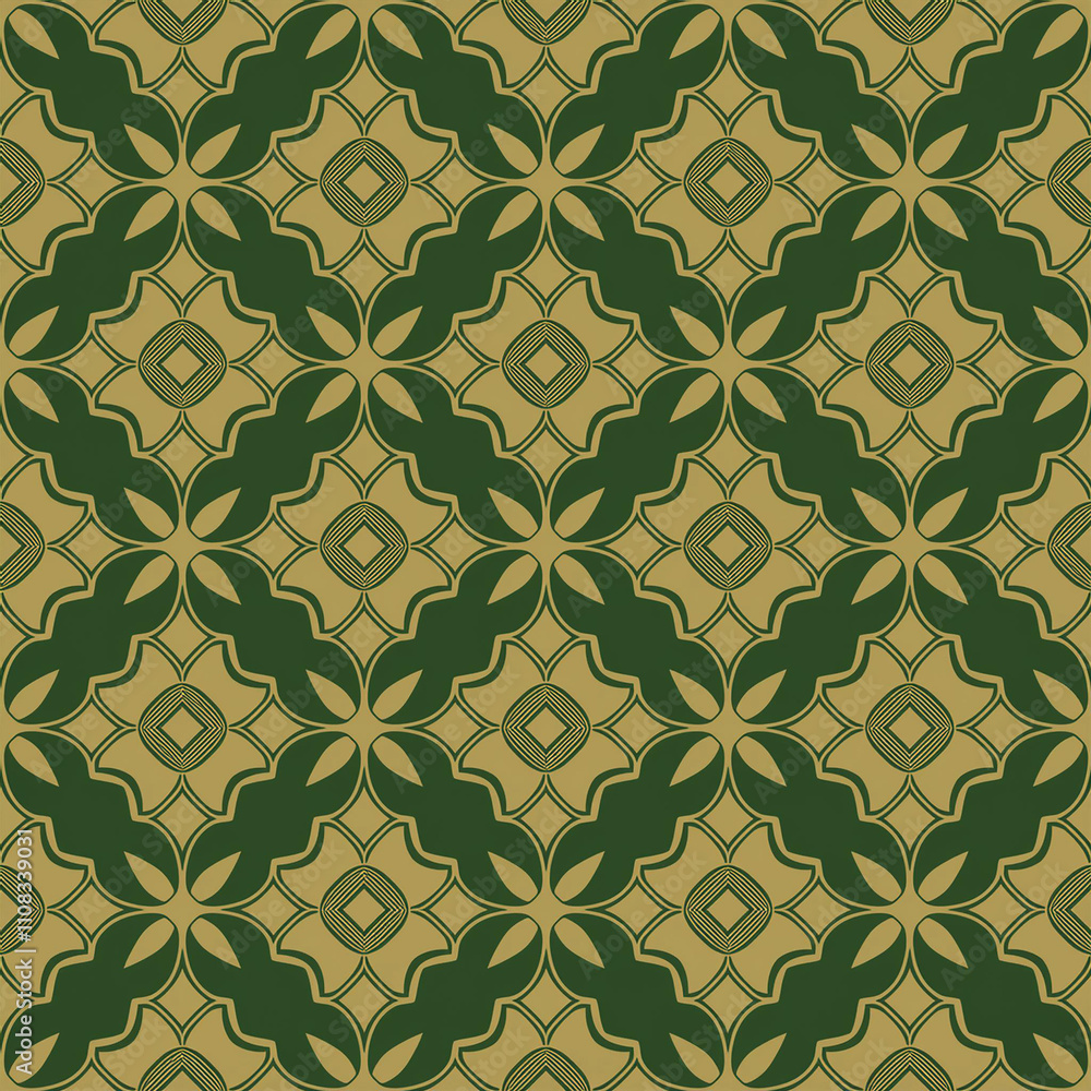 Aufkleber abstract geometric seamless pattern. elegant vector texture with curved shapes, grid, lattice, cross