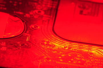 Modern technologyc industry, electronic circuit board