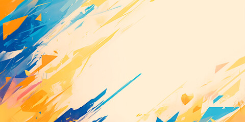 Technical abstract dynamic background in anime style. Vibrant  energetic design. Modern trendy concept. Technology themes gaming creative project banner cover invitation poster. Generative Ai content