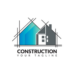 Fototapeta premium Building construction logo