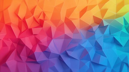 Obraz premium Vibrant Geometric Texture with Triangular Shapes in Rich Color Gradient Background