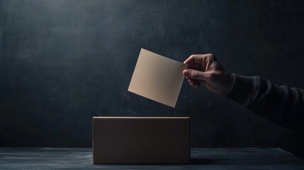 Naklejka premium Casting a Vote: Secrecy and Democracy