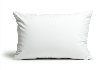 Soft white square pillow for home decor and comfortable sleep