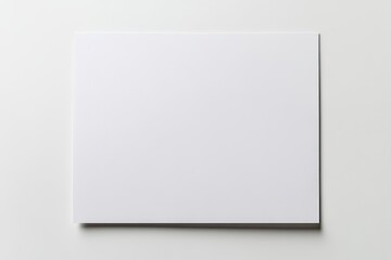 Blank white canvas on neutral background