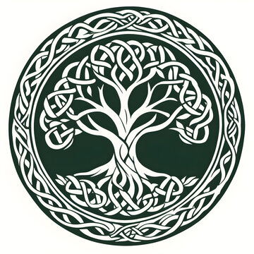 tree of life with celtic knots