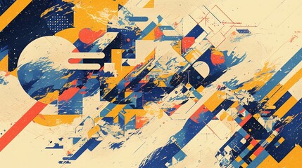 カラフルな形のドゥードゥルポスター1