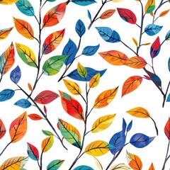 leaf patterns seamless patterns By Generated AI