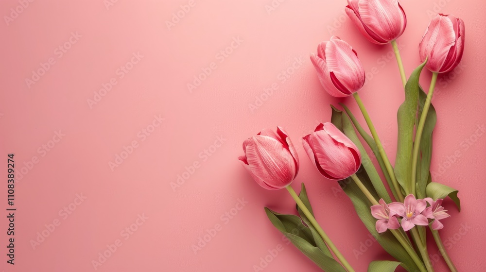 Poster clean and minimalist mother's day design with ample space for text overlay