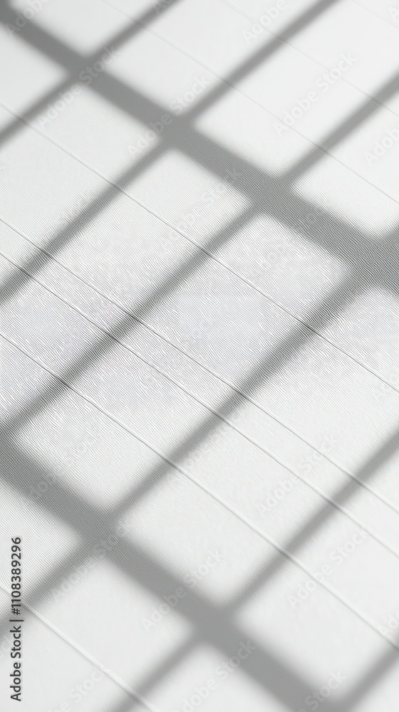 Poster minimalistic white background with subtle shadow lines, perfect for modern design projects and aesth