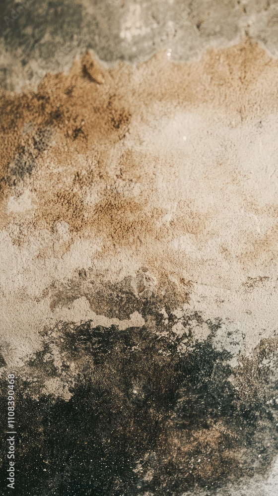 Poster muted minimalistic background in earthy tones featuring textured surfaces and organic patterns perfe