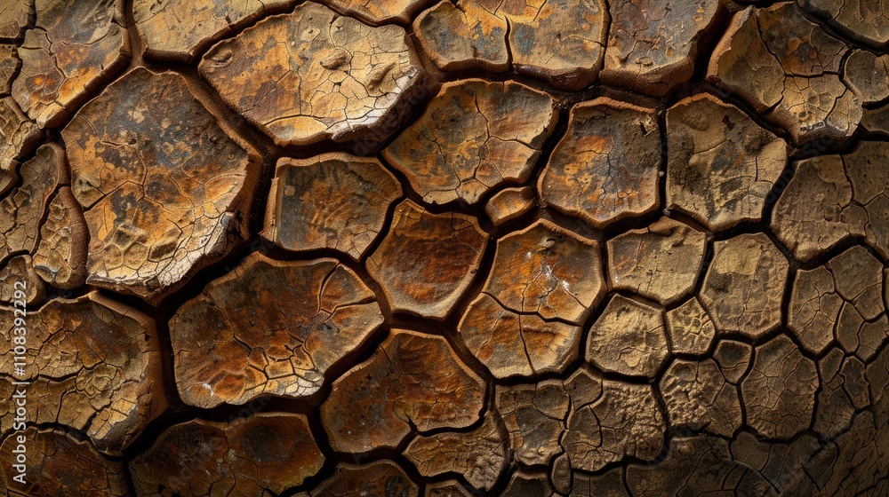 Poster detailed top-down photograph capturing the unique texture and pattern of a surface