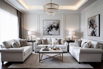 Stylish Minimalist Living Room Ideas Featuring White Sofa and Chic Decor