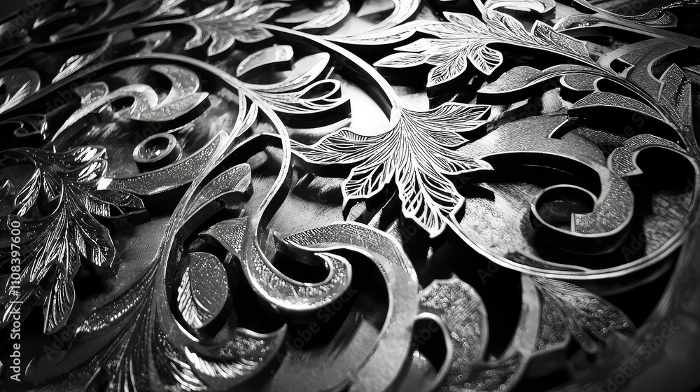 Poster precision laser cutting machine in action on intricate patterns and designs for high-quality craftsm