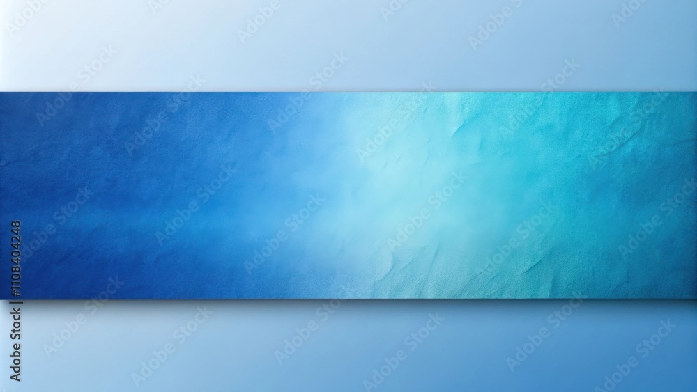 Aufkleber A serene and minimalist background with a gradient transition from deep blue to light turquoise, featuring a textured surface that resembles a soft, brushed canvas.