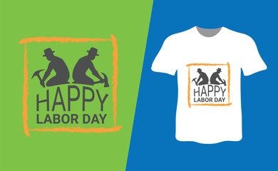 Celebrate happy labor day typography t shirt design, Labor day t-shirt design lettering and typography vector. Labor day t-shirt design.