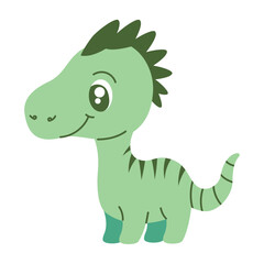 Naklejka premium cute prehistoric dinosaur tender