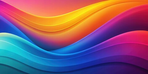 Obraz premium Colorful wavy shapes gradient wallpaper , , beautiful, wallpaper, wavy, shapes, colorful, gradient, abstract, background, design