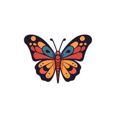 Obraz premium Vibrant butterfly with bright patterns