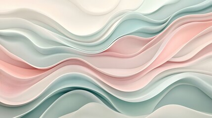 Abstract Pastel Wave Forms Design Background