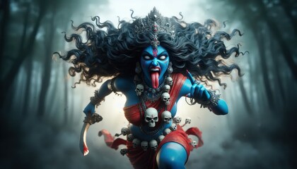 Goddess Kali, Indian Hindu Goddess  