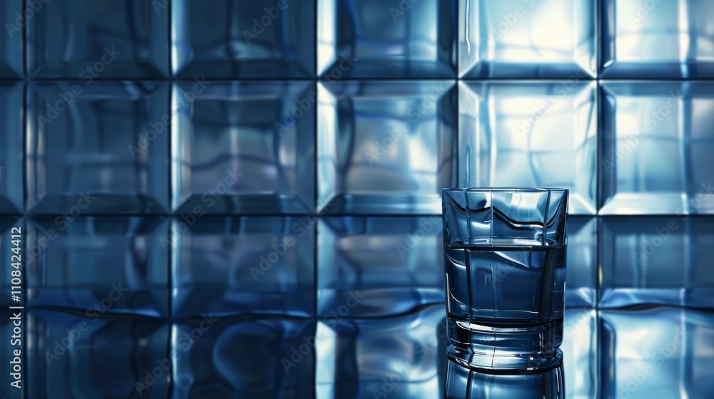 Poster shadowy outline of a glass texture background, adding transparency and depth to your compositions