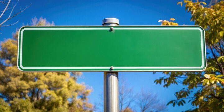 A blank street sign ready to be customized with your own message or direction, blank, street sign, customizable
