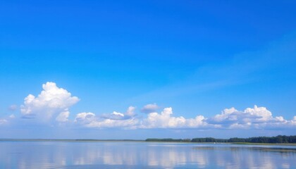 a photo of a lake on a sunny day