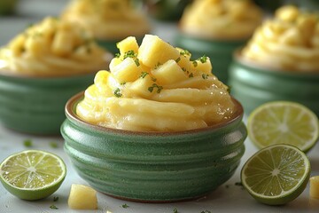 Tropical Pineapple Mousse Delight 