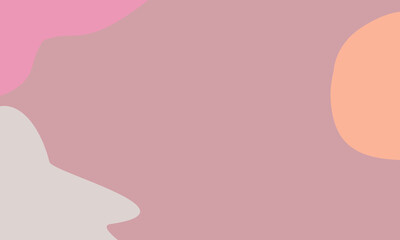 pink freeform and orange freeform abstract background .