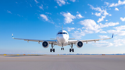 Obraz premium Commercial airplane 